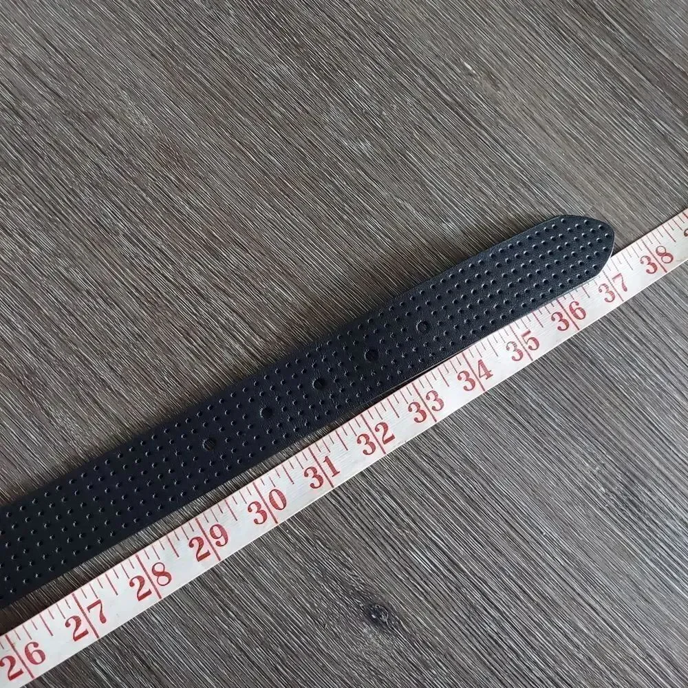 Nike Black Golf Perforated Leather Belt Small